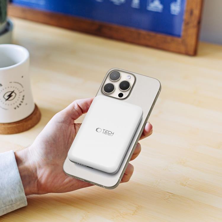 Tech-Protect Magsafe Powerbank 5000mah PB10 LifeMag - Vit