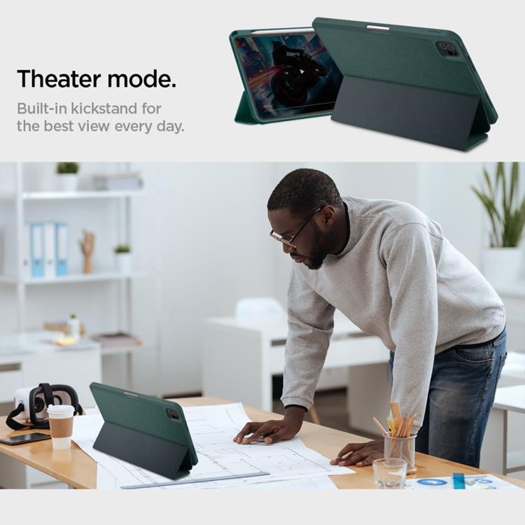 Spigen Spigen iPad Pro 11 (2024) Fodral Urban Fit - Midnight Grön