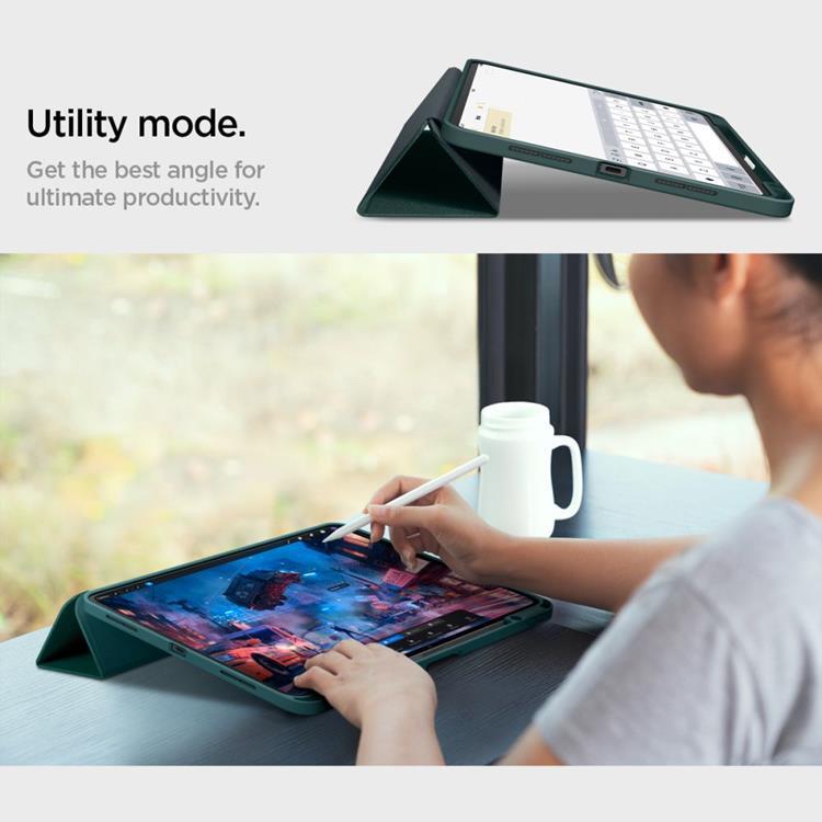 Spigen Spigen iPad Pro 11 (2024) Fodral Urban Fit - Midnight Grön