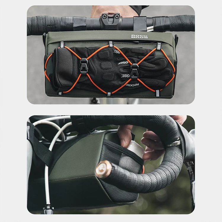 Rockbros Rockbros 30110054001 Cykelstyr Väska 2.2 l - Grön