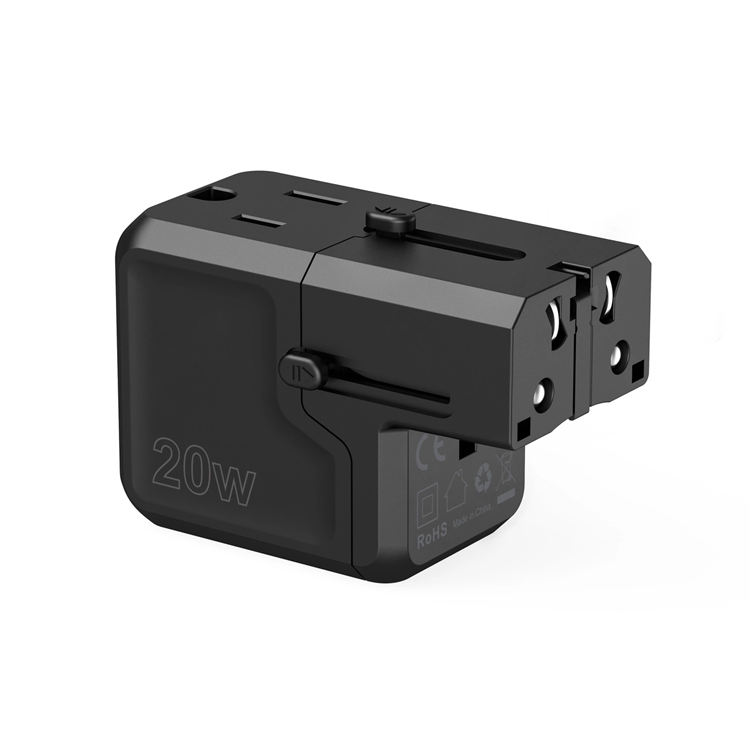 Choetech Choetech USB-C USB-A PD 20W Reseladdare USA EU UK AU