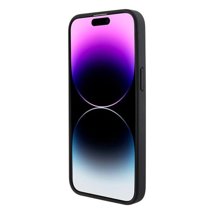 Ferrari Ferrari Mobilskal till iPhone 15 Pro Perforated Waves Metal Logo - Röd