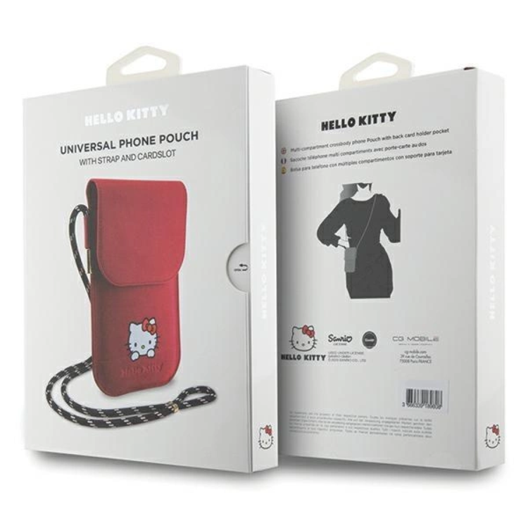 Hello Kitty Hello Kitty Halsbandsfodral Läder Daydreaming - Röd