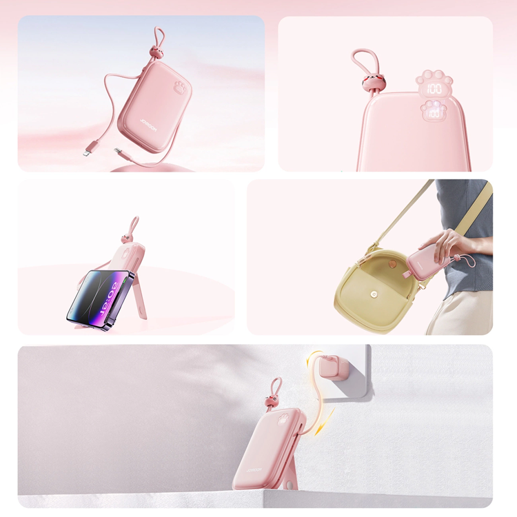 Joyroom Joyroom Powerbank 22.5W 20000mAh + USB-C Kabel - Vit