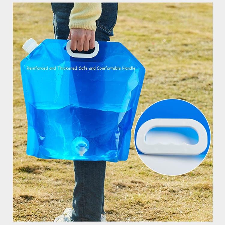 OEM 5L - Utomhusvattenpåse med hopfällbar behållare med Kran - Clear