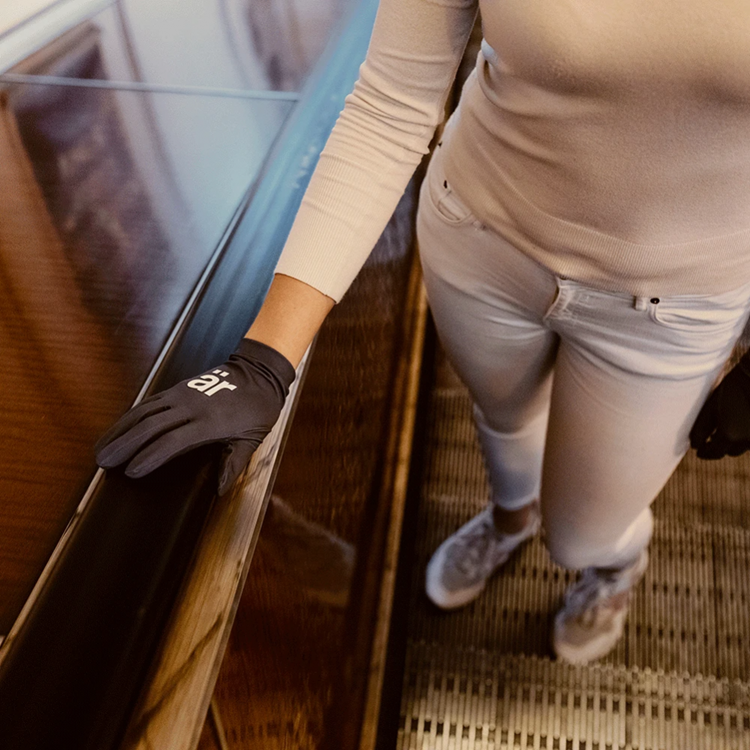 Är Är Antiviral touchvantar / handskar med ViralOff® (L)