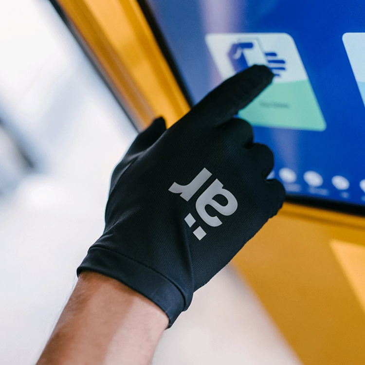 Är Är Antiviral touchvantar / handskar med ViralOff® (L)