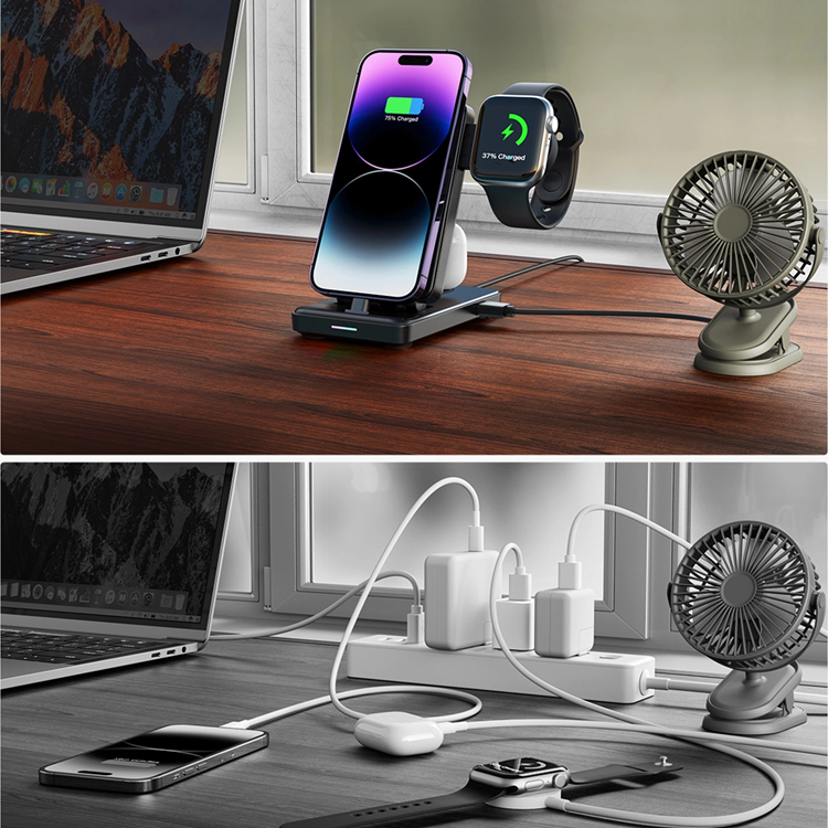 Joyroom Joyroom 4-in-1 Trådlös Laddare iPhone Apple Watch Airpods