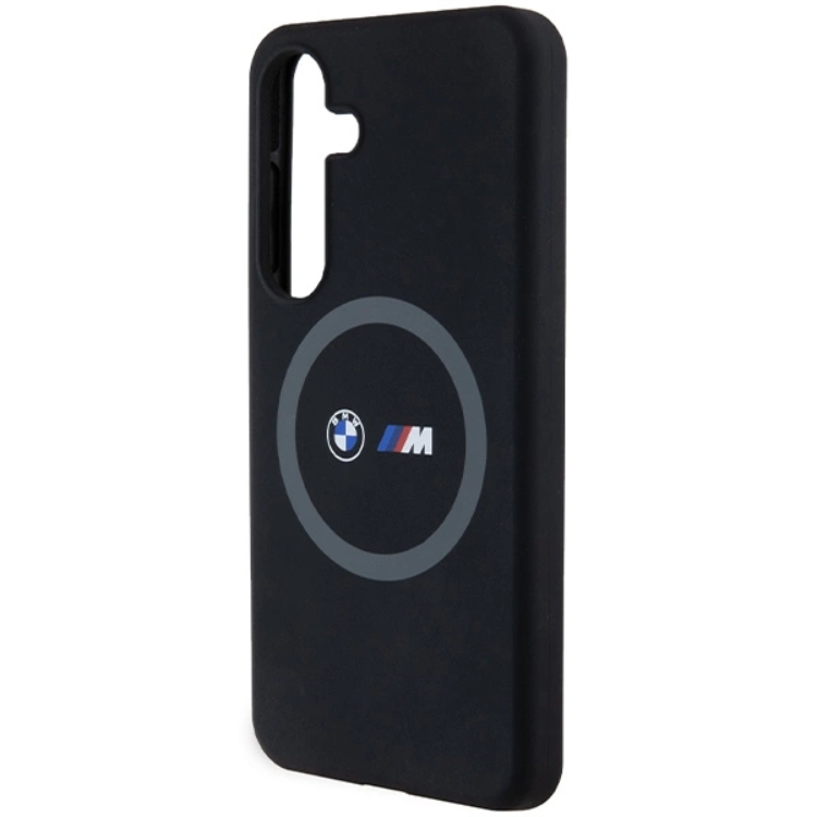 BMW BMW Mobilskal till Galaxy S24 Plus Magsafe M Silikon Printed Ring - Svart