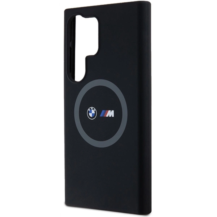 BMW BMW Mobilskal till Galaxy S24 Ultra Magsafe M Silikon Printed Ring - Svart