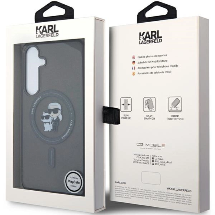 KARL LAGERFELD Karl Lagerfeld Mobilskal till Galaxy S24 Magsafe IML Choupette - Svart