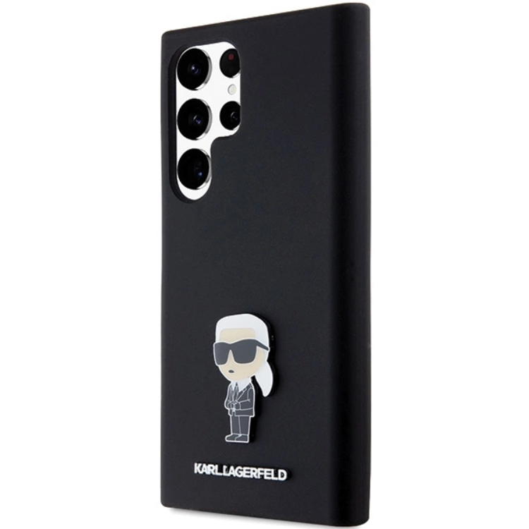 KARL LAGERFELD Karl Lagerfeld Mobilskal till Galaxy S23 Ultra Silikon Ikonik Metal Pin