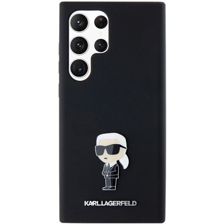 KARL LAGERFELD Karl Lagerfeld Mobilskal till Galaxy S23 Ultra Silikon Ikonik Metal Pin
