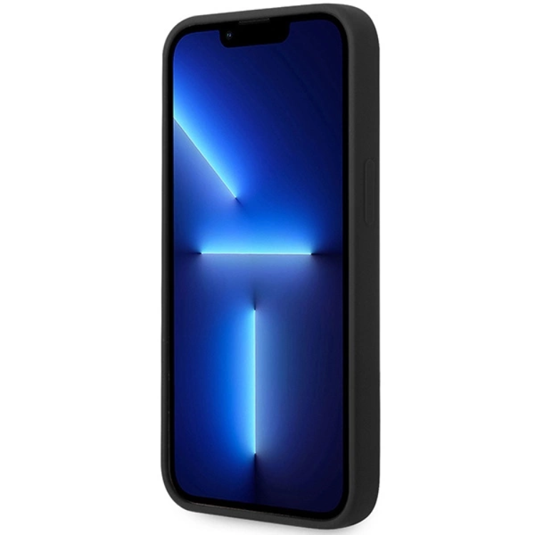 BMW BMW Mobilskal till iPhone 15/14/13 Silikon Metal Logo - Svart