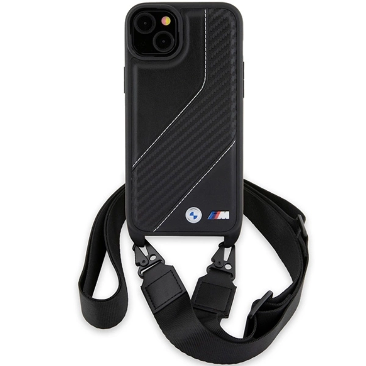 BMW BMW iPhone 15/14 Plus Halsbandsskal M Edition Carbon Stripe