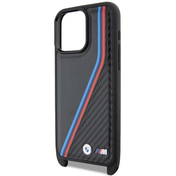 BMW BMW iPhone 15 Pro Halsbandsskal M Edition Carbon Tricolor