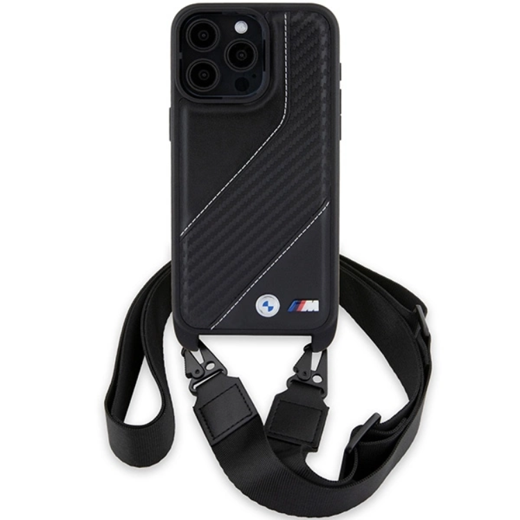 BMW BMW iPhone 15 Pro Max Halsbandsskal M Edition Carbon Stripe
