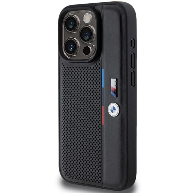 BMW BMW Mobilskal till iPhone 15 Pro Perforated Tricolor Line