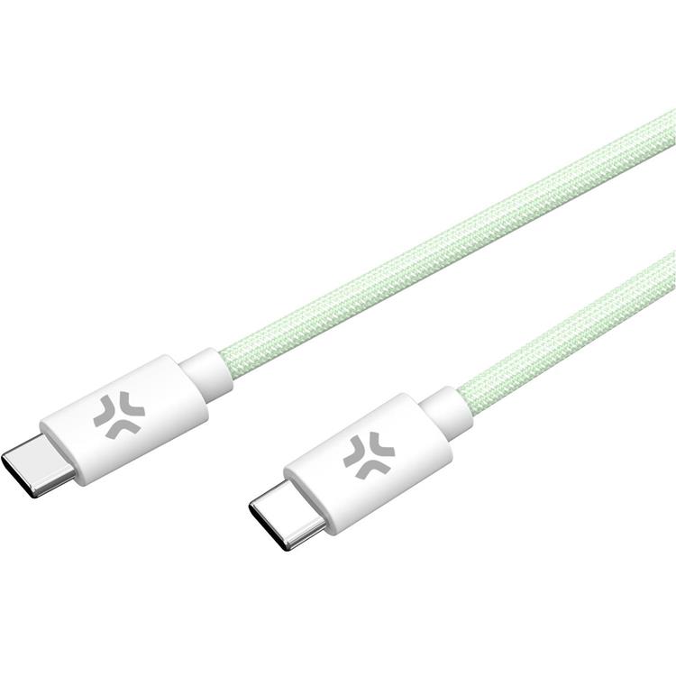 Celly CELLY USB-C till USB-C kabel 60W 1.5m - Grön