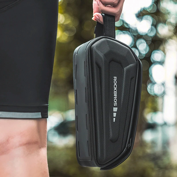 Rockbros Rockbros Cykelväska Vattentät För Ram med Mobilskal - Svart