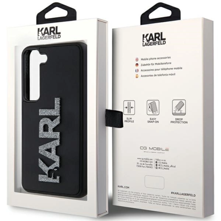 KARL LAGERFELD Karl Lagerfeld Mobilskal till Galaxy S23 Plus 3D Rubber Glitter Logo