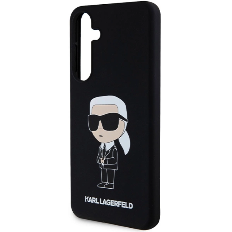 KARL LAGERFELD Karl Lagerfeld Mobilskal till Galaxy S24 Silikon Ikonik - Svart