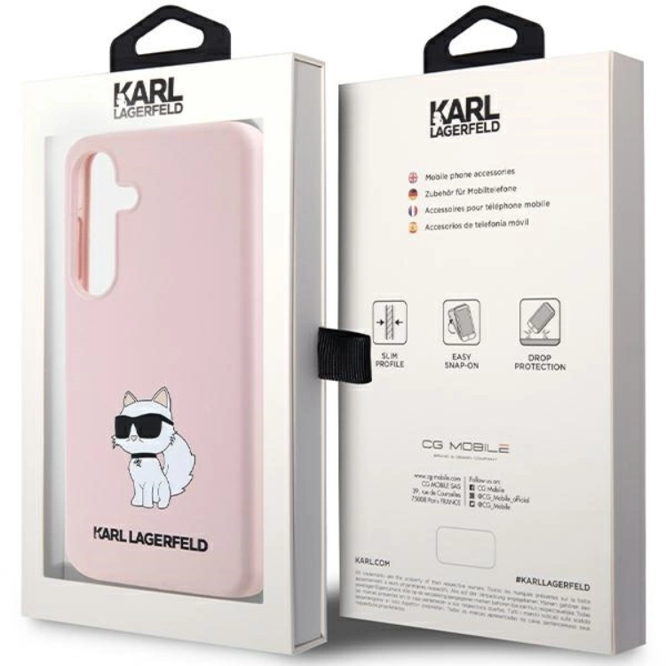 KARL LAGERFELD Karl Lagerfeld Galaxy S24 Plus Mobilskal Silikon Choupette - Rosa