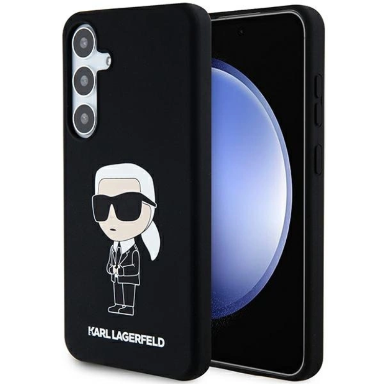 KARL LAGERFELD Karl Lagerfeld Mobilskal till Galaxy S24 Plus Silikon Ikonik - Svart