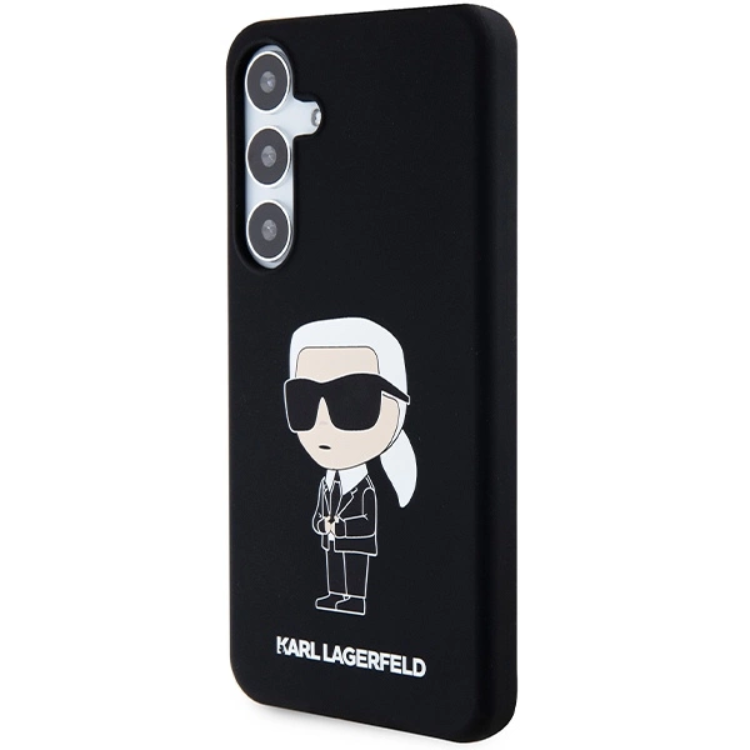 KARL LAGERFELD Karl Lagerfeld Mobilskal till Galaxy S24 Plus Silikon Ikonik - Svart