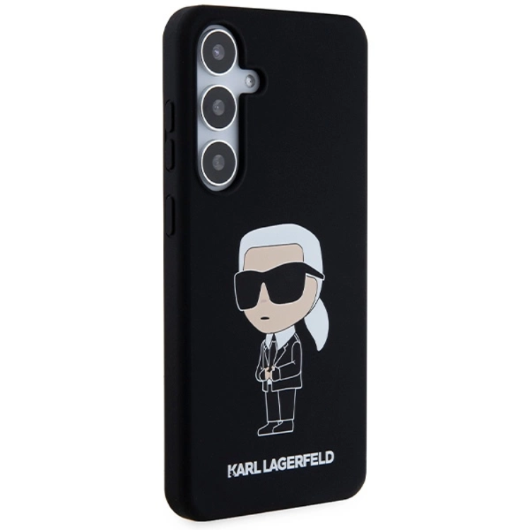 KARL LAGERFELD Karl Lagerfeld Mobilskal till Galaxy S24 Plus Silikon Ikonik - Svart