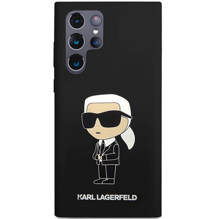 KARL LAGERFELD Karl Lagerfeld Mobilskal till Galaxy S24 Ultra Silikon Ikonik - Svart
