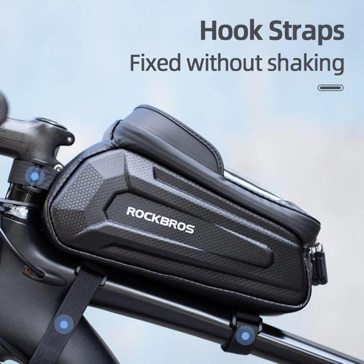 Rockbros Rockbros B68 Bepansrad Cykelväska med Mobilskal 1.5l - Svart