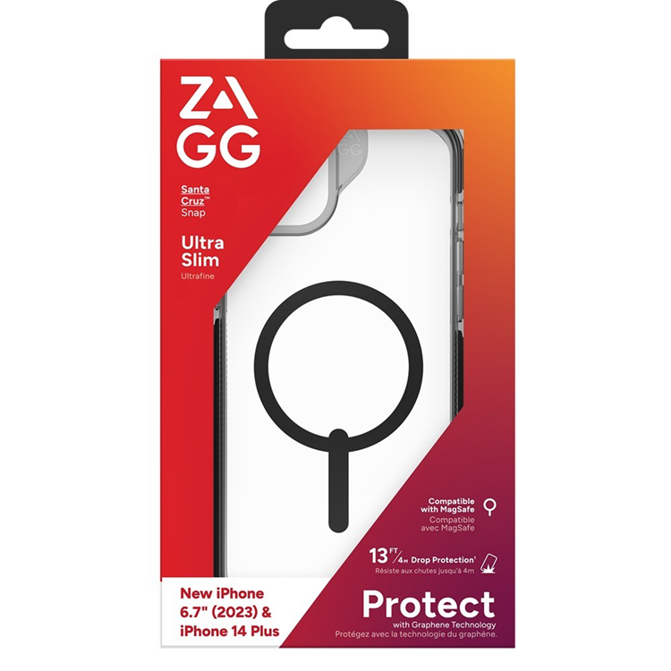 Zagg Zagg Mobilskal till iPhone 15/14 Plus Santa Cruz Snap - Svart