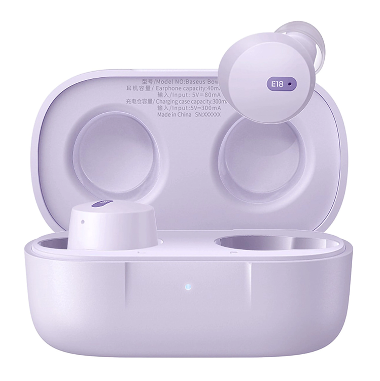 BASEUS Baseus Bowie E18 TWS Trådlösa Hörlurar ENC IPX4 - Lila