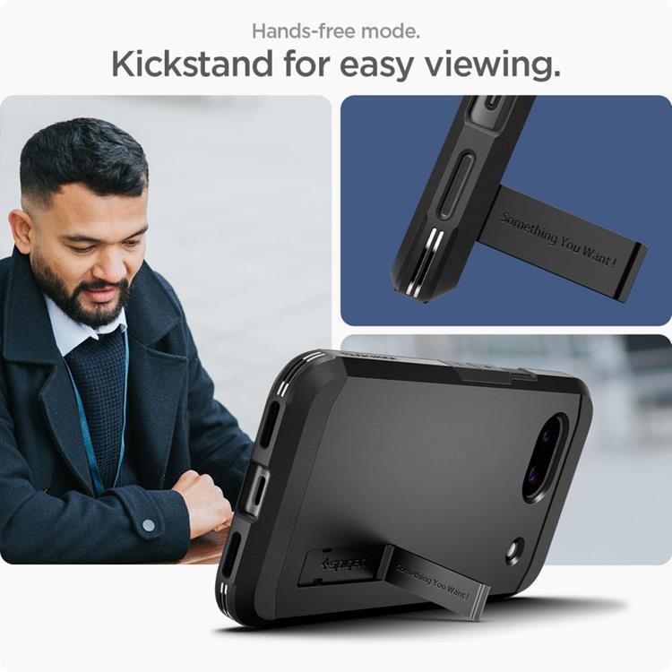 UTGATT Spigen Mobilskal till Google Pixel 8A Tough Armor - Svart