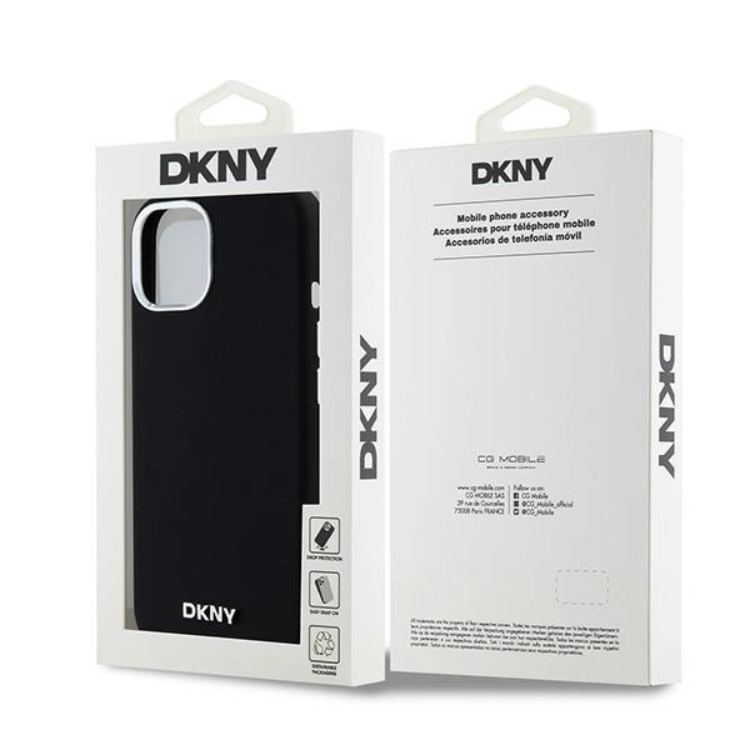 DKNY DKNY Mobilskal till iPhone 15/14 Plus Magsafe Small Metal Logo