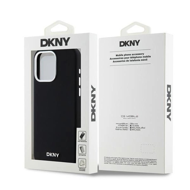 DKNY DKNY Mobilskal till iPhone 15 Pro Max Magsafe Liquid Silikon Small Metal Logo