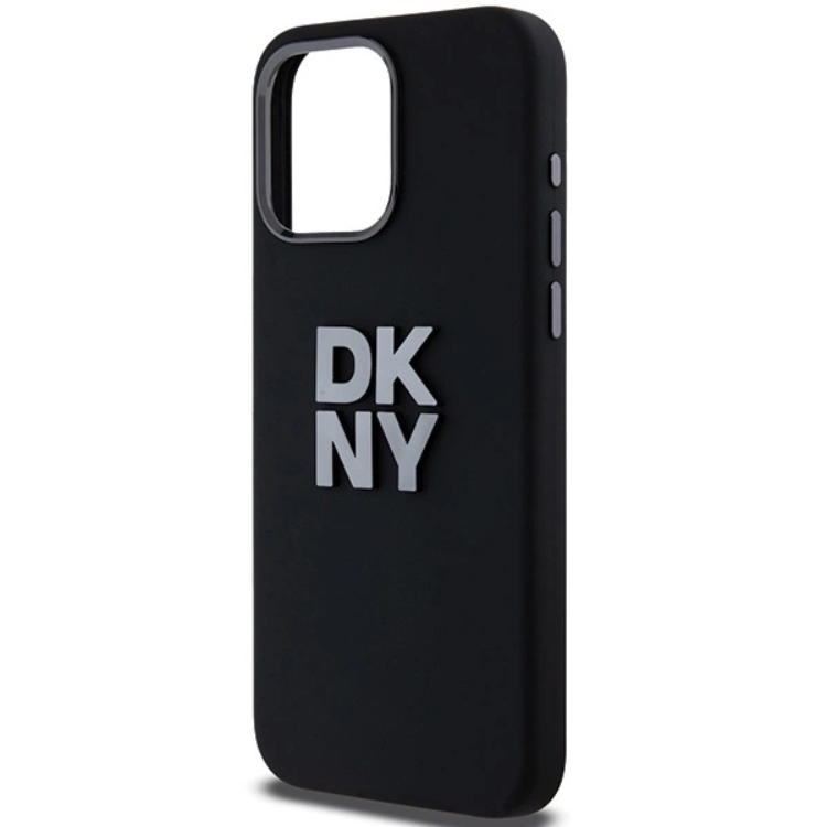 DKNY DKNY Mobilskal till iPhone 15 Pro Liquid Silikon Metal Logo - Svart
