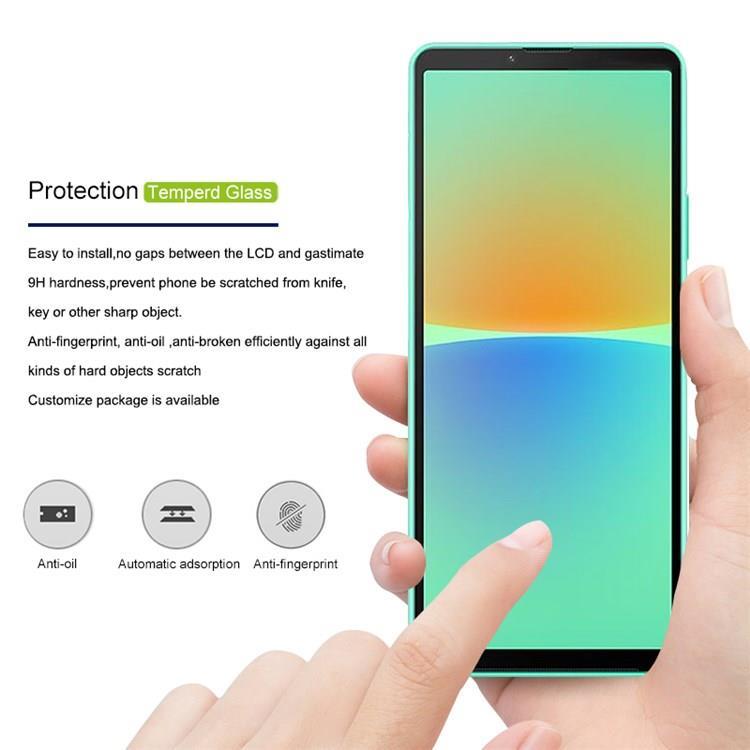 Mocolo Mocolo Sony Xperia 10 III Härdat Glas Skärmskydd - Svart