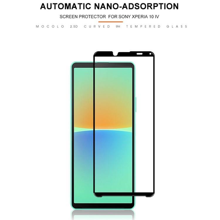 Mocolo Mocolo Sony Xperia 10 III Härdat Glas Skärmskydd - Svart