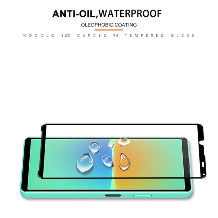 Mocolo Mocolo Sony Xperia 10 III Härdat Glas Skärmskydd - Svart
