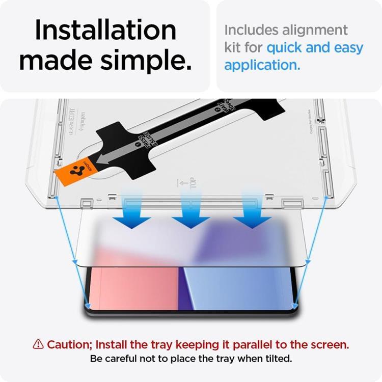 Spigen Spigen iPad Pro 13 (2024) Härdat Glas Skärmskydd GLAS.TR 