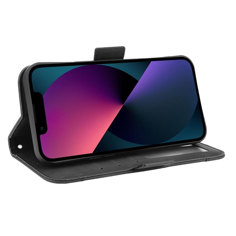 A-One Brand iPhone 13 mini Plånboksfodral Magnetisk Läder - Svart