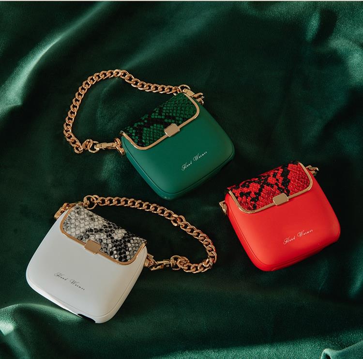 OEM Powerbank 10000mAh QW-N218 Mini Kvinnor Handväska - Grön