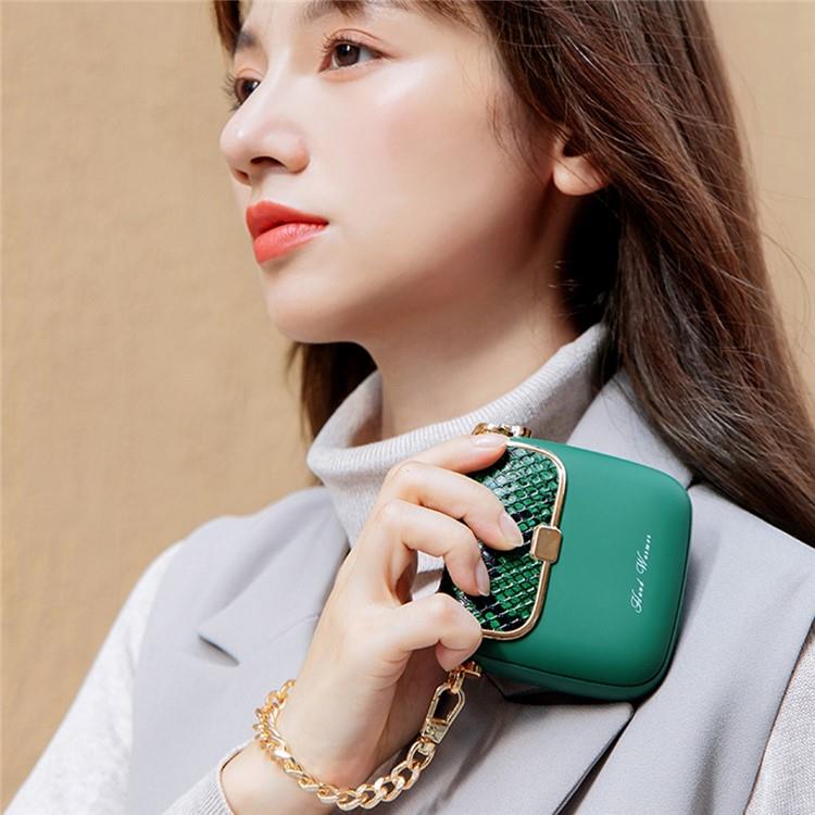 OEM Powerbank 10000mAh QW-N218 Mini Kvinnor Handväska - Grön