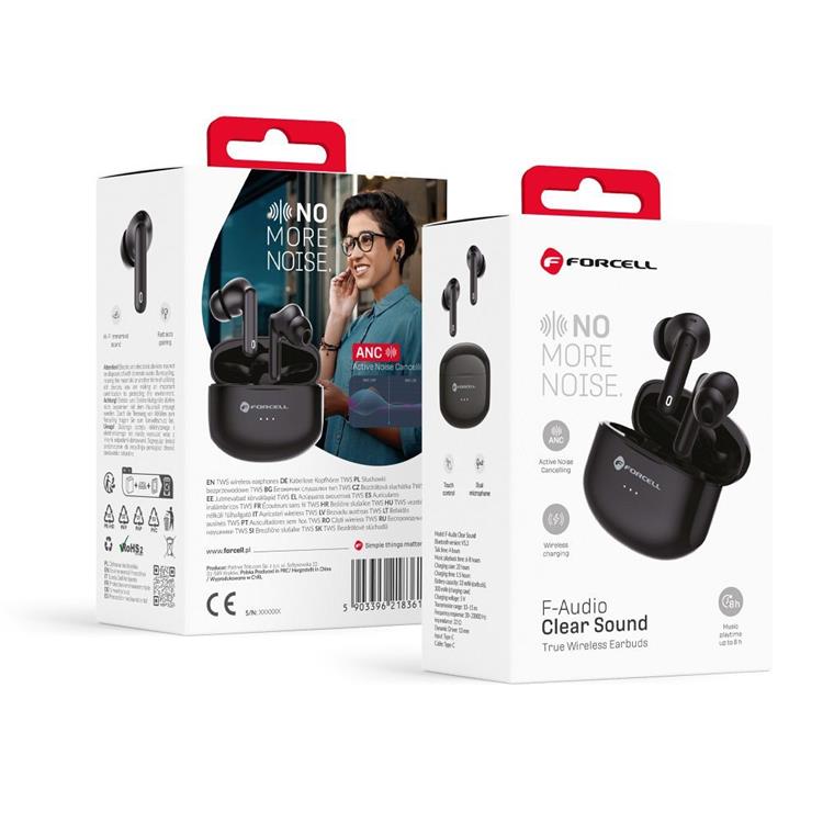Forcell Forcell trådlöst hörlurar F Audio - Svart