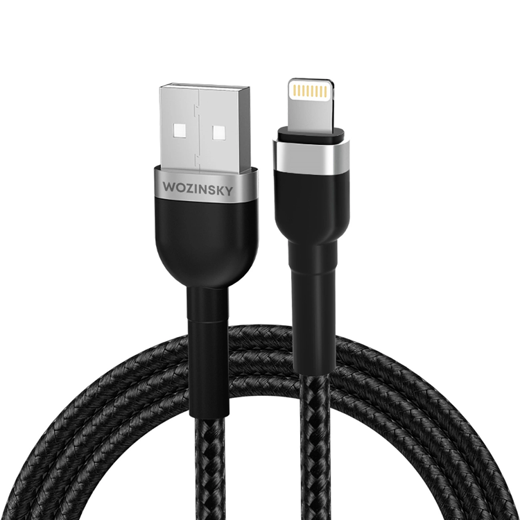 Wozinsky Wozinsky USB-A till Lightning kabel 2.4A 1m - Svart