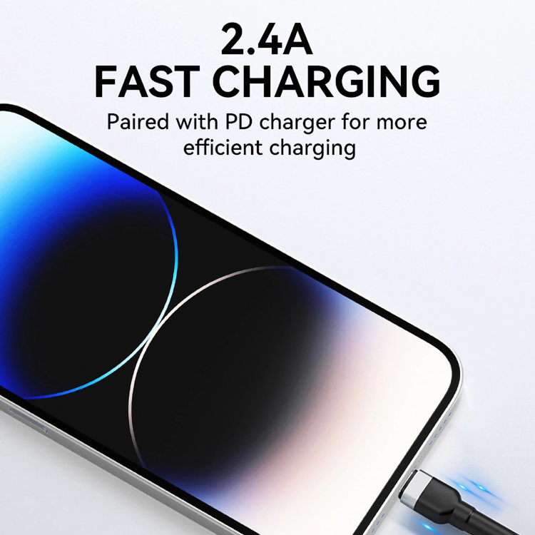 Wozinsky Wozinsky USB-A till Lightning kabel 2.4A 1m - Svart