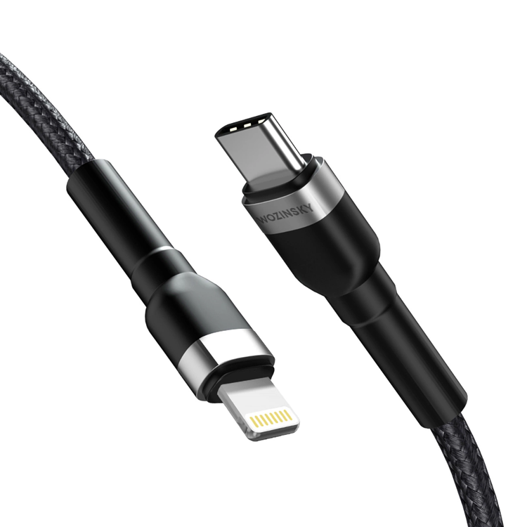 Wozinsky Wozinsky USB-C till Lightning kabel PD 30W 1m - Svart