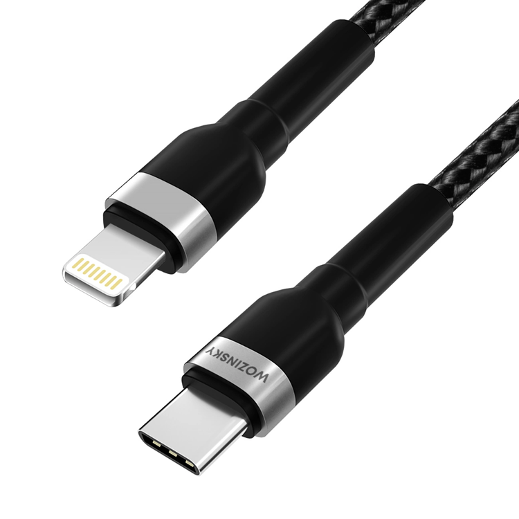 Wozinsky Wozinsky USB-C till Lightning kabel PD 30W 1m - Svart